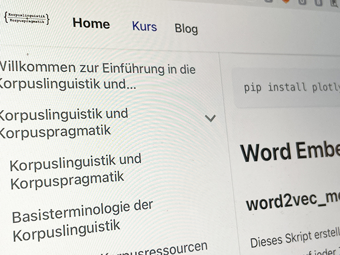 Korpuslinguistik-Korpuspragmatik Kurs